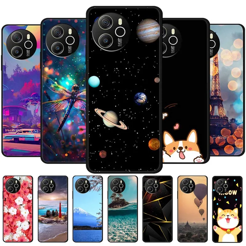 Para Blackview Shark 8 funda Original de silicona suave TPU fundas de teléfono contraportada para Blackview Shark8 Protector Fashion Planet Coque