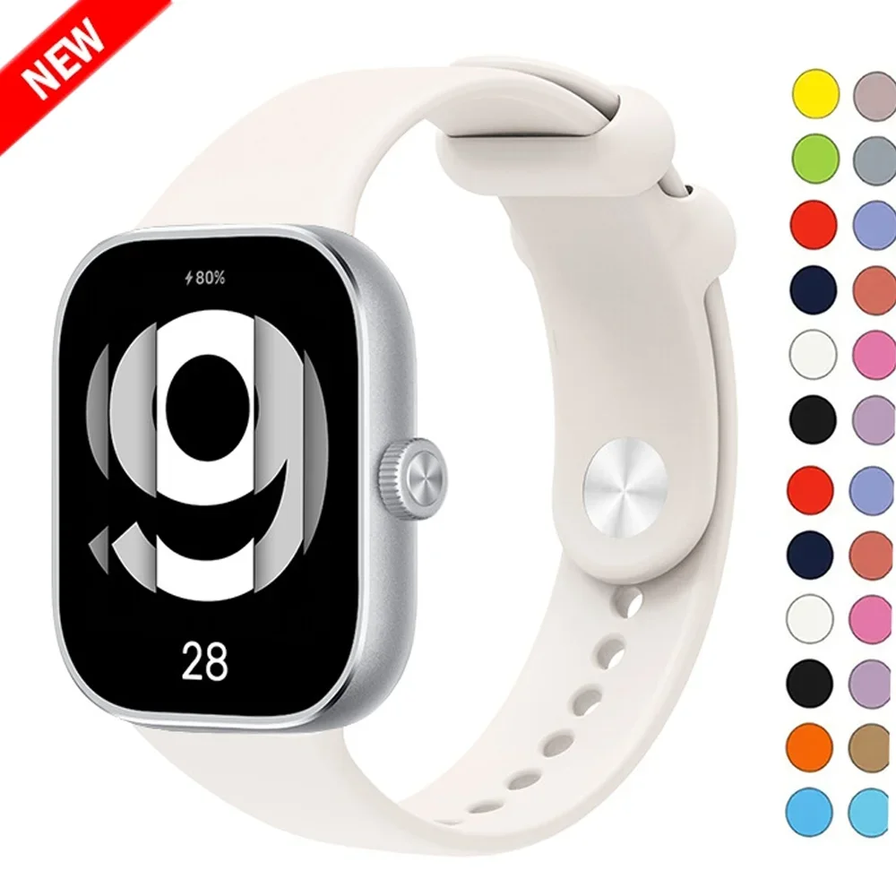 Correa deportiva oficial de silicona para reloj inteligente Redmi 4, pulsera Redmi watch 4, accesorios de correas de reloj - imagen 2