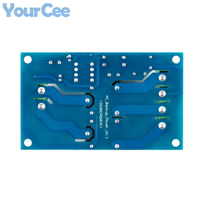Conmutador automático de dos canales de 220V, 10A, 2 fuentes de alimentación, 2 en 1, módulo de placa de interruptor de conversión de fallos de energía - imagen 5