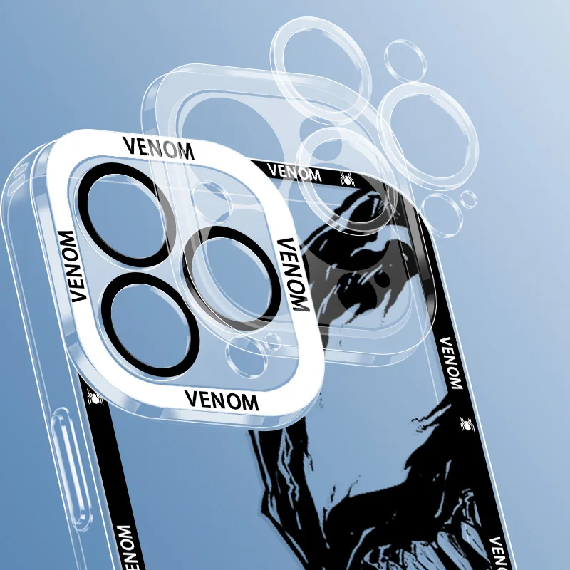 Marvel superhéroe venom cool para OPPO A98 A94 A92 A78 A76 A74 A72 A58 A54 A55 A36 A15 5G Angel Eyes funda transparente para teléfono - imagen 5