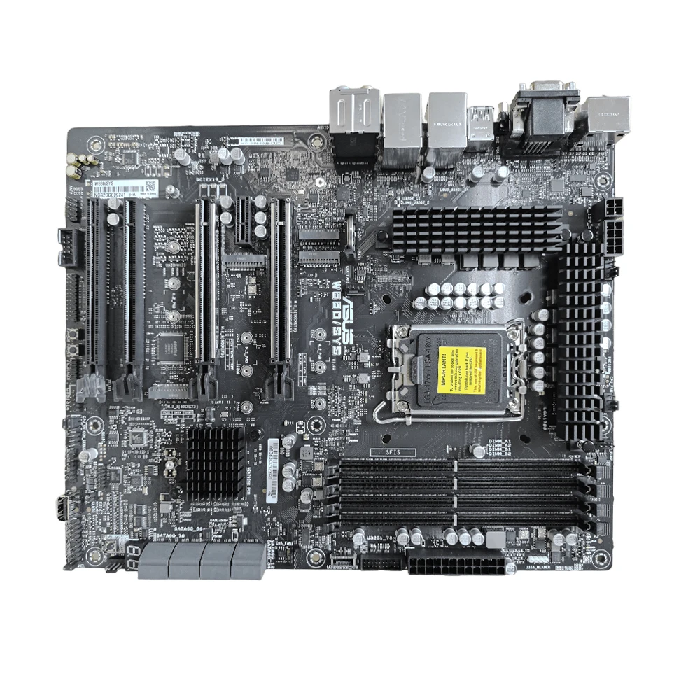 Placa base ASUS W680 W680/SYS Intel W680 LGA1700 DDR5 2933 ECC Dual M.2 compatible con i3-1030 10325 10400F 11400 11700 11900K ATX - imagen 3