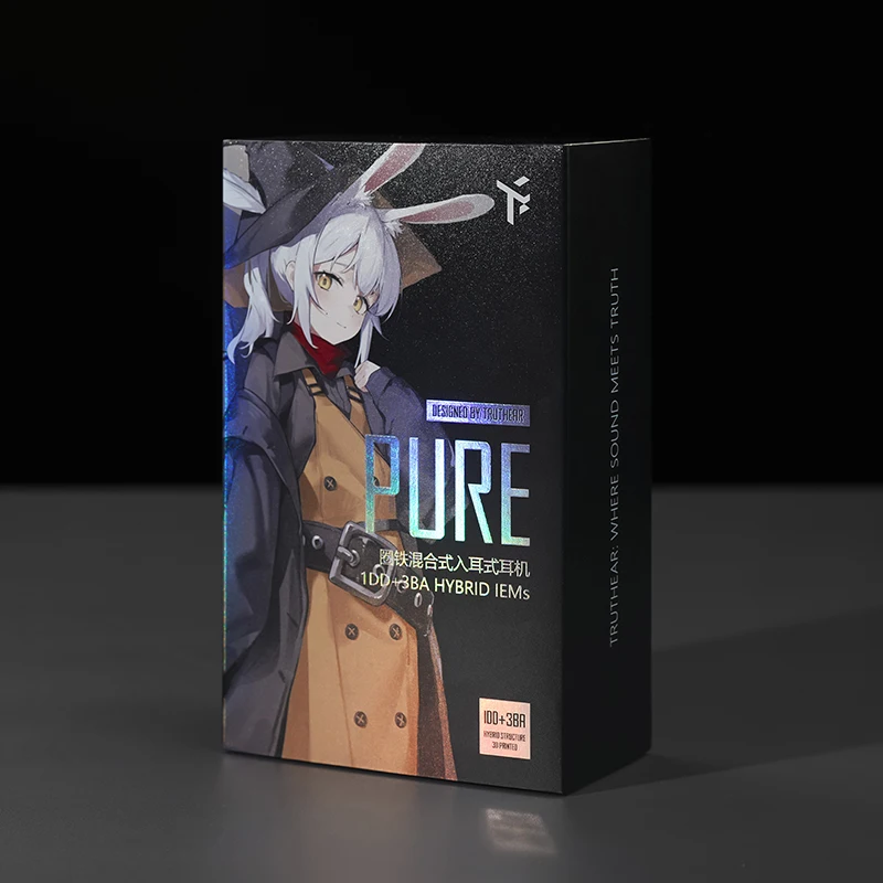 Auriculares TRUTHEAR PURE 1DD + 3BA Hybird auriculares intrauditivos con cable tapones para los oídos HIFI enchufe de 3,5mm 0,78mm auriculares para juegos de 2 pines - imagen 5