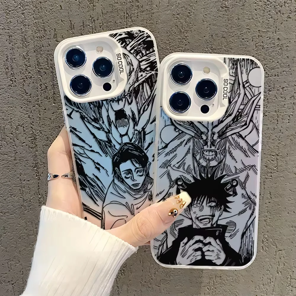 Funda de teléfono de Anime Jujutsu Kaisen para Samsung Galaxy S25 Ultra S24 S23 S22 S21 Plus S20FE A55 A54 A35 A15 a prueba de golpes B - imagen 5