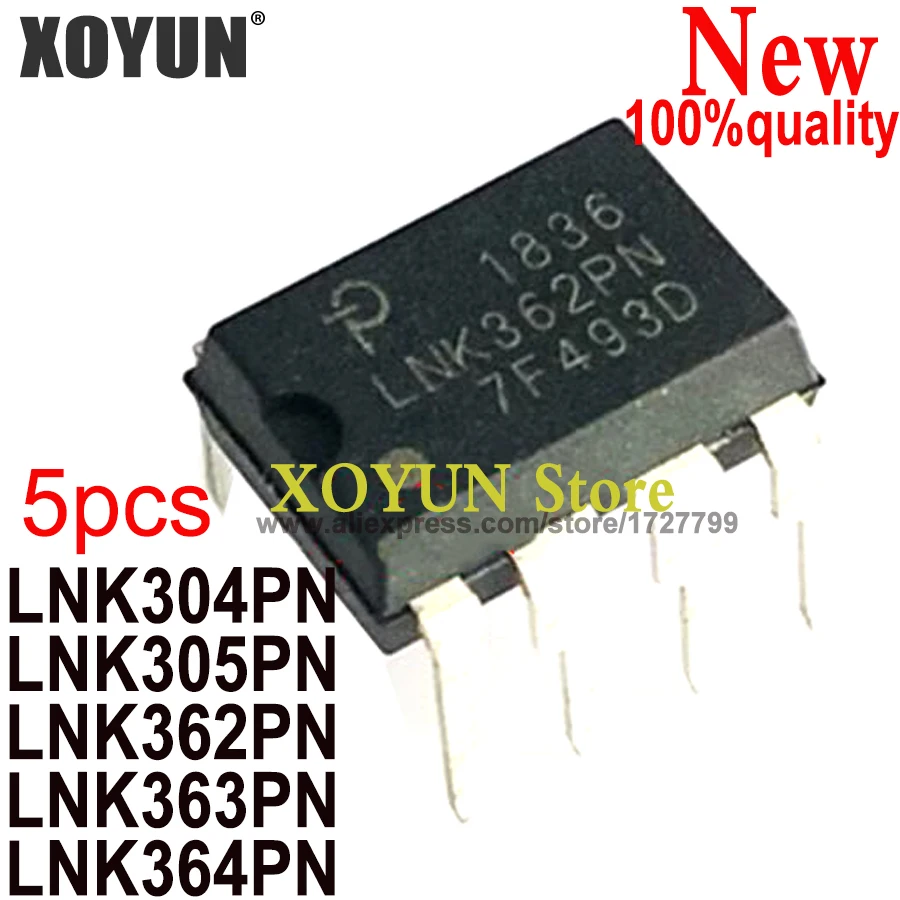 (5 piezas) LNK304PN LNK305PN LNK362PN LNK363PN LNK364PN DIP-7 LNK304 LNK305 LNK362 LNK363 LNK364