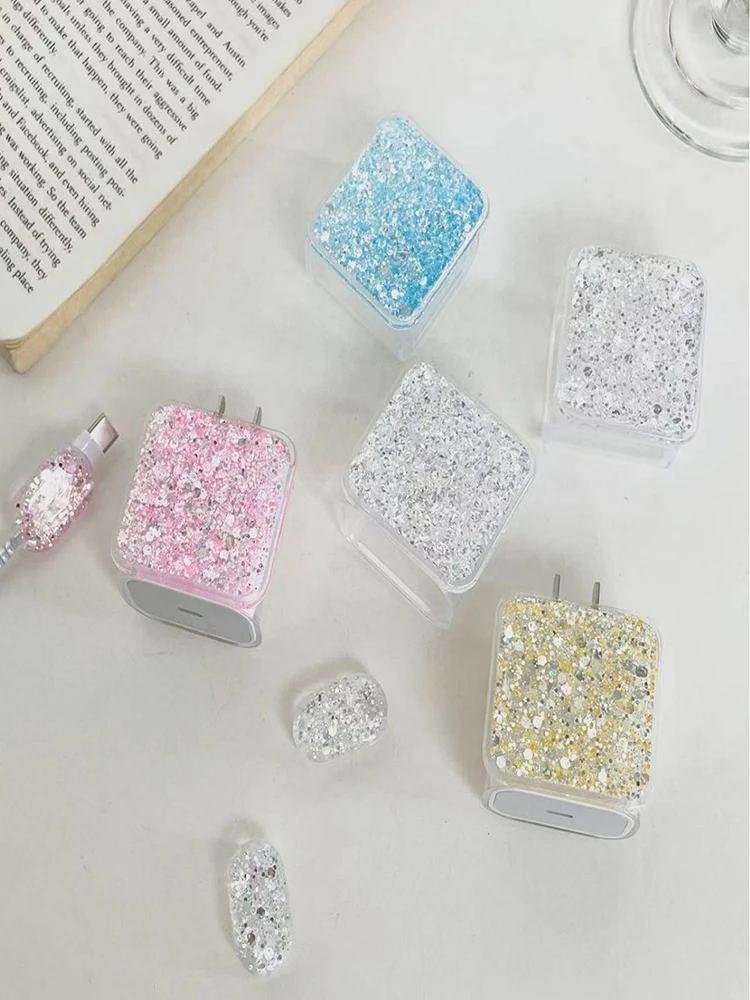 Cubierta protectora de Cable de cargador para IPhone 15, 14, 13, 18W, 20W, cabezal de carga, carcasa suave transparente, funda protectora enrolladora de línea - imagen 2