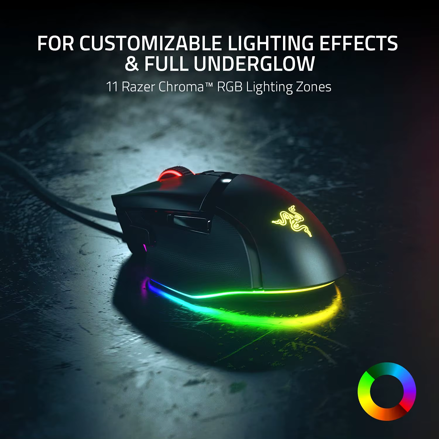 Razer Basilisk V3 ratón ergonómico personalizable para juegos, interruptor de ratón para juegos más rápido, iluminación croma RGB, 26K DPI óptico Senso - imagen 4