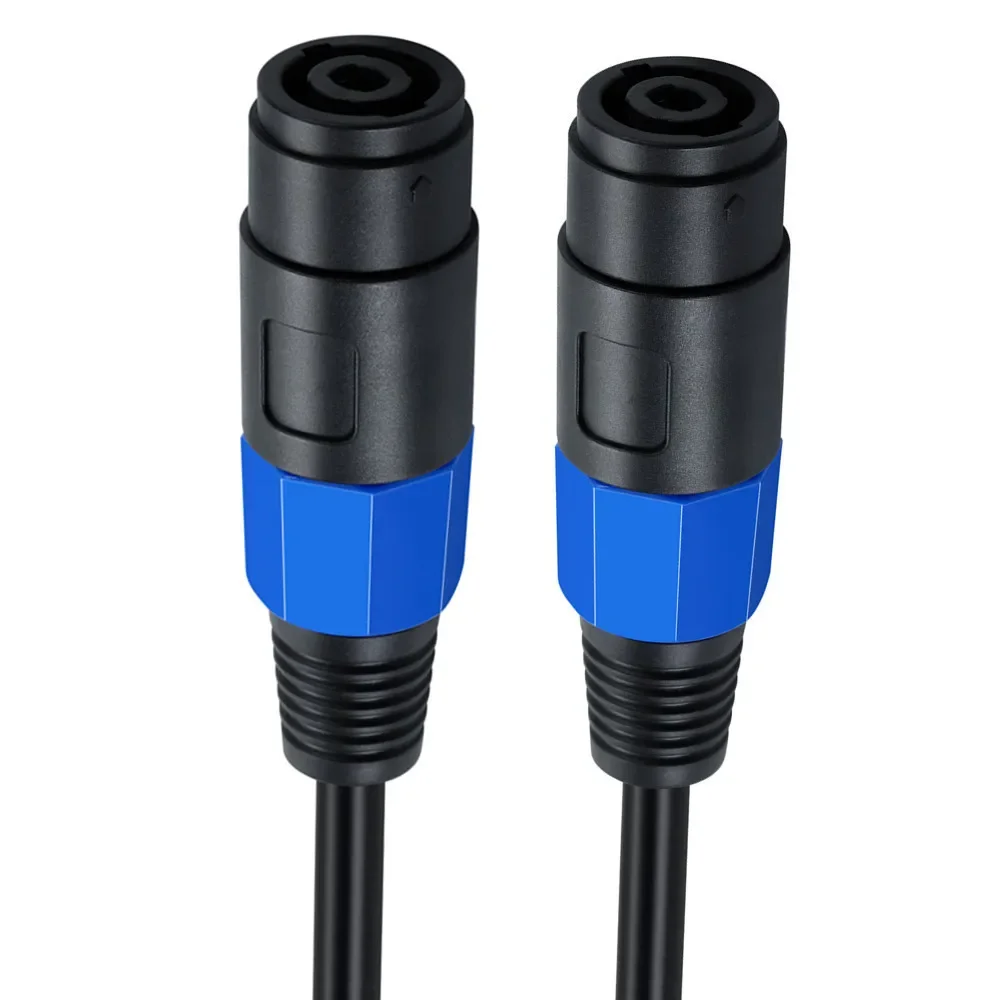 Speakon-Cable de sonido hembra a hembra, Conector de enchufe Speakon, acoplador recto, Cable de extensión de altavoz, 0,2 m, 20CM
