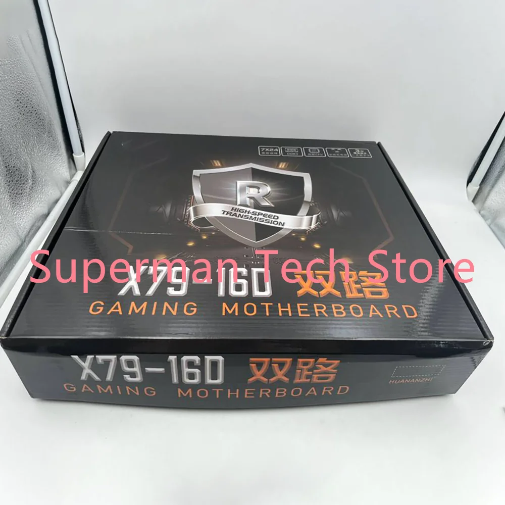 Placa base X79 16D para Huananzhi Dual CPU Socket LGA2011 DDR3 salida de vídeo 2 puertos Gigabit Ethernet X79-16D - imagen 4