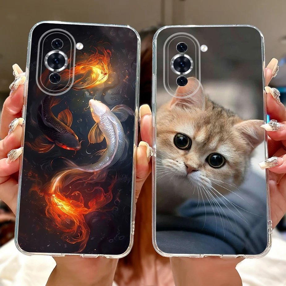 Para Huawei Nova 10 Pro funda GLA-AL00 GLA-LX1 nueva funda pintada de lujo funda de teléfono delgada suave para Huawei Nova 10 SE Nova10 Pro bolsas - imagen 4