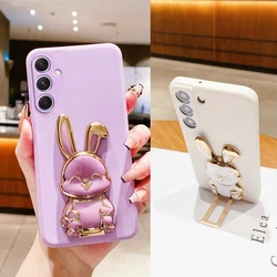 Samsung Galaxy Funda Silicona con Soporte Plegable – Diseño Cuadrado