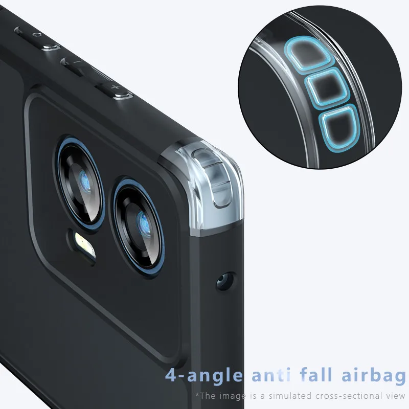 Para Motorola MOTO Edge 50 Fusion mate funda ELVEV sensación de piel PC dura + carcasa trasera protectora de TPU - imagen 3