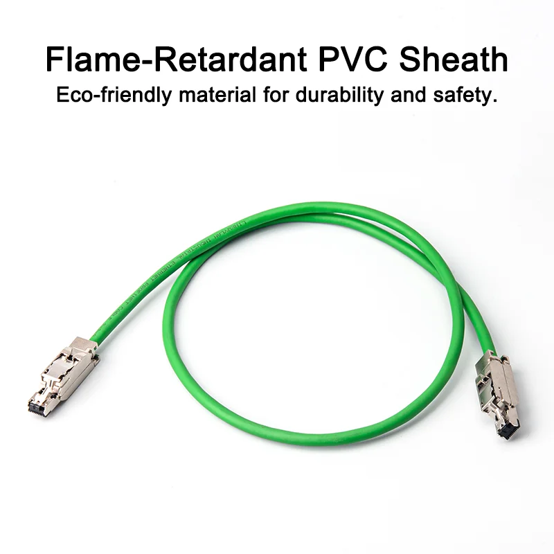 Cable Ethernet Industrial Linkwylan PROFINET, 4 núcleos, 22AWG, 100Mbps, chaqueta de PVC blindada, alta flexibilidad para cadena de arrastre - imagen 3
