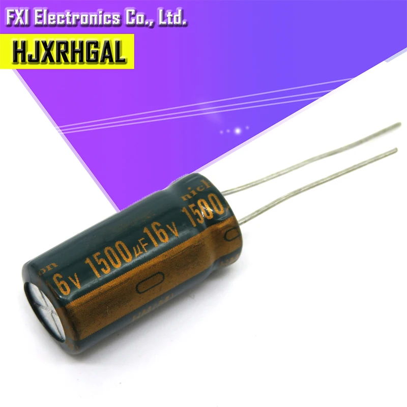 Condensador electrolítico, 10 piezas, 16V1500UF, 10x20mm, 1500UF, 16V, 10x20, nuevo y original