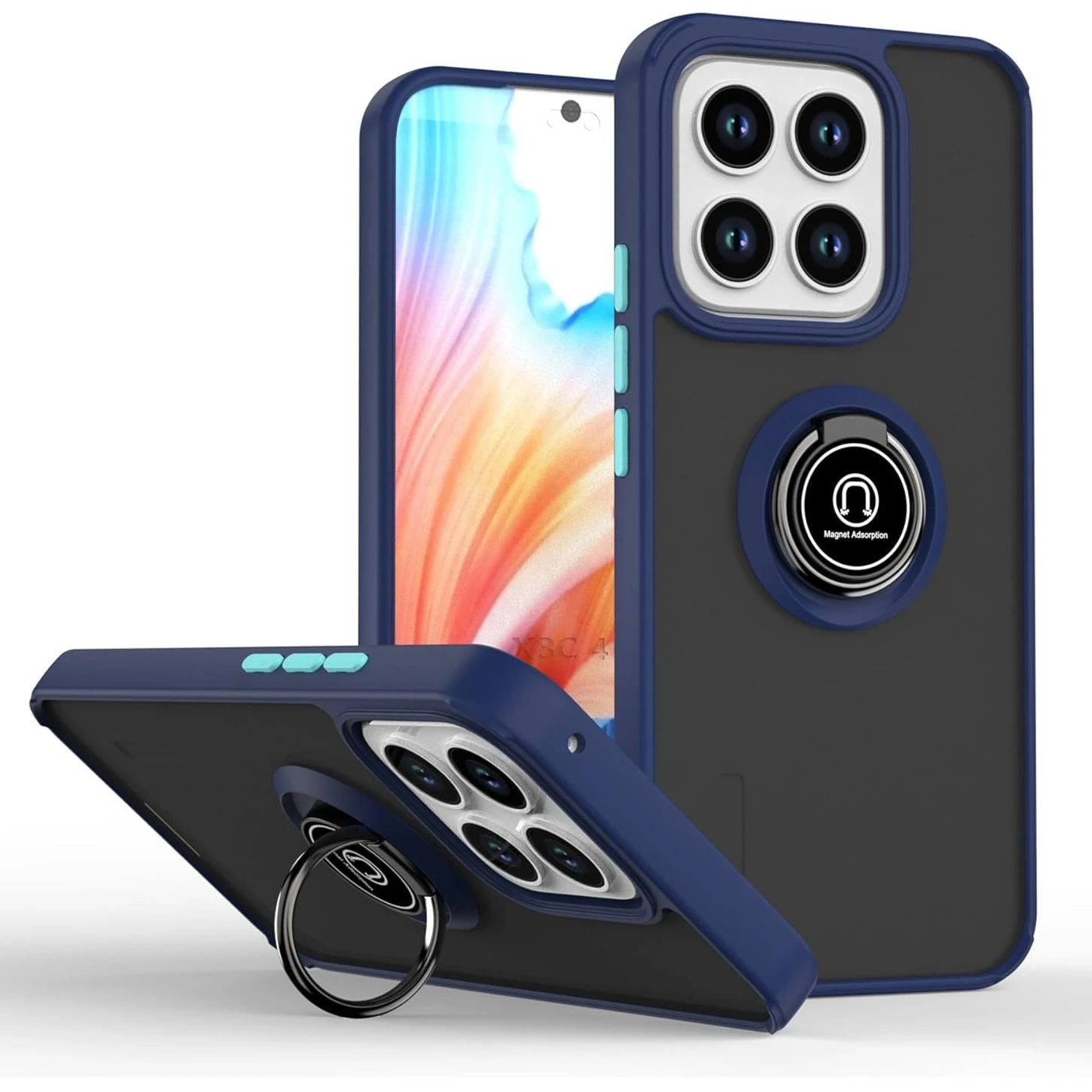 Armadura mate funda para Motorola Moto G56 G86 cubierta anillo soporte magnético a prueba de golpes Shell Coque Fundas