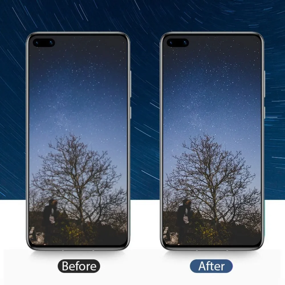 4 IN 1 Tempered Glass for Huawei P20 P30 P40 Lite Pro 5G E Screen Protector for Huawei P Smart 2021 Z Mate 20 30 10 Lite Glass - imagen 4