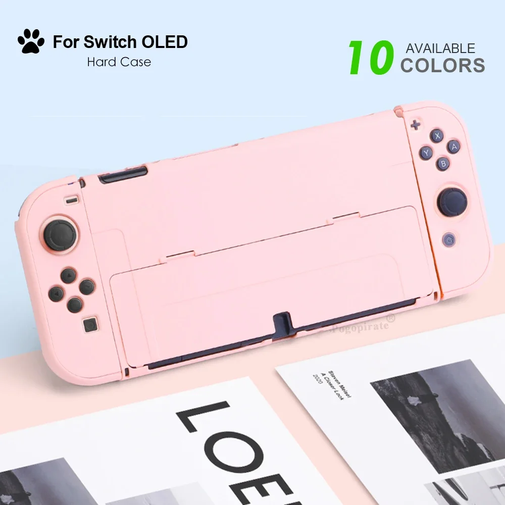Funda protectora rígida para Nintendo Switch, carcasa protectora para controlador de JoyCons, OLED, 10 colores - imagen 3