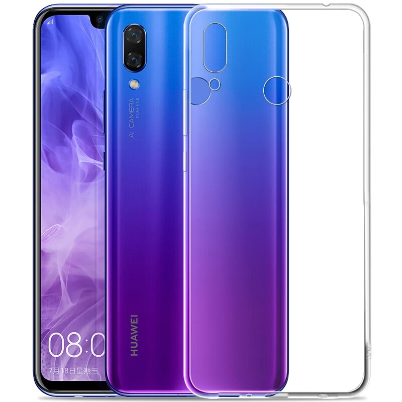 Para Huawei Honor 8C Honor 8X funda delgada transparente TPU silicona transparente funda suave para Huawei Honor 8X 8C fundas de teléfono - imagen 2