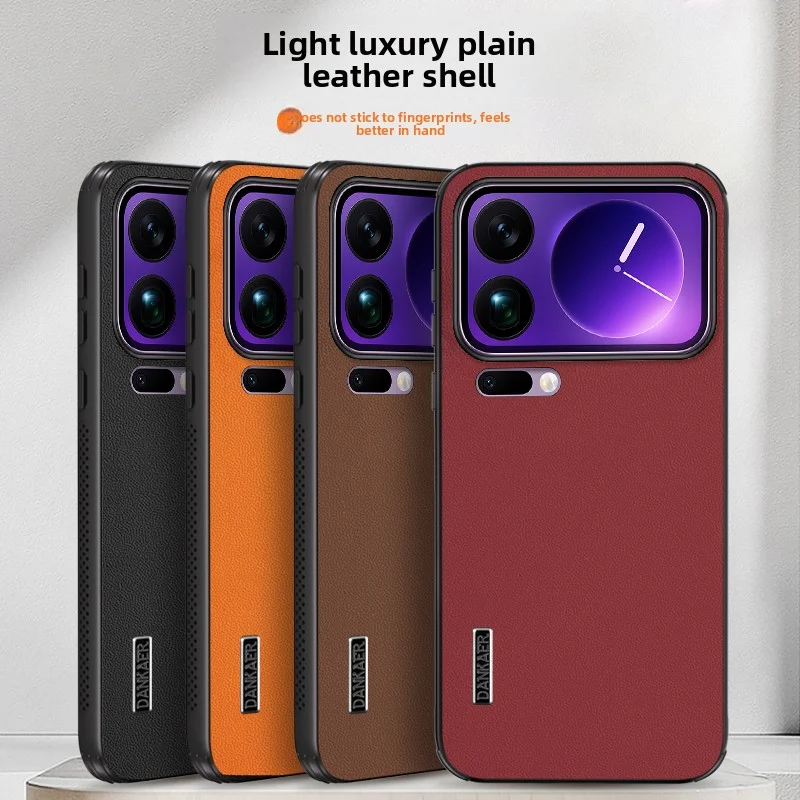 Para Xiaomi Mi 17 Pro Max funda de lujo de cuero PU funda protectora trasera para Xiaomi Mi 17 15 14 Pro 15Ultra carcasa de teléfono