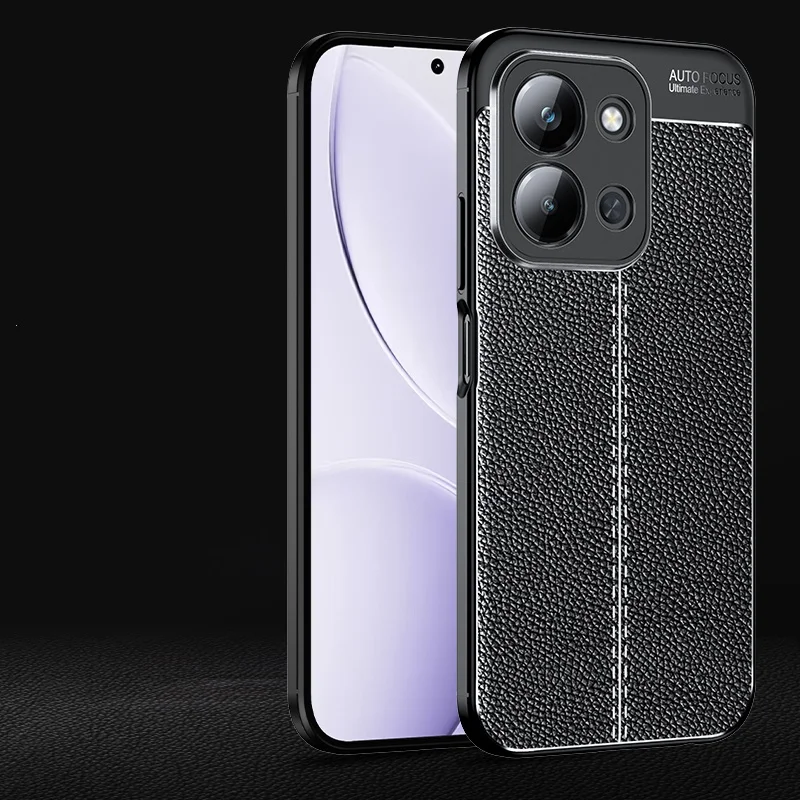 Para Poco C85 funda Xiaomi Poco C85 Capas nuevo teléfono parachoques trasero protector a prueba de golpes TPU cuero suave para Fundas Poco C85 - imagen 3