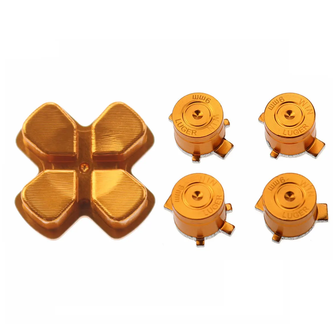 Botones de aluminio y Metal JCD para controlador PS5, botones de bala de acción de aluminio, dirección d-pad, accesorios de teclas ABXY - imagen 4