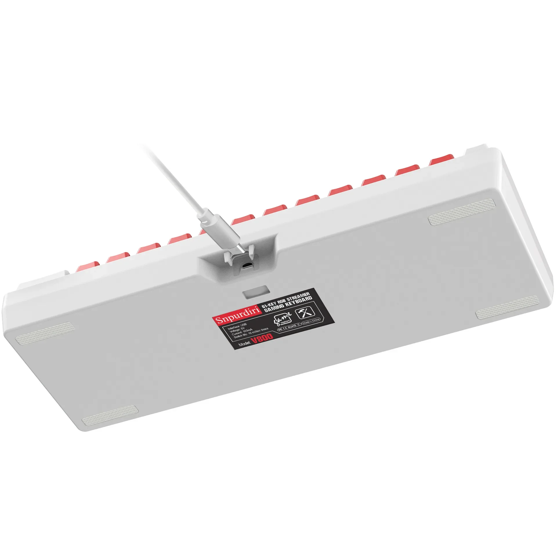 Teclado gaming pc Teclados retroiluminados rosas 61 teclas mini computadora 60% Musical Usb lady ergonómico oficina Teclado con cable portátil - imagen 3