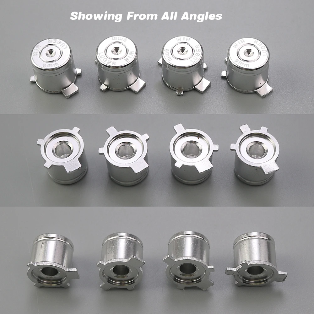 Botones ABXY de Metal para PS5, cubierta de Joystick analógico de aluminio para PlayStation 4, accesorios de mando, 1 piezas - imagen 3