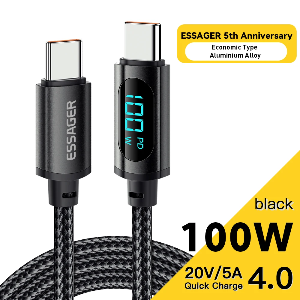 100W Black Cable 01