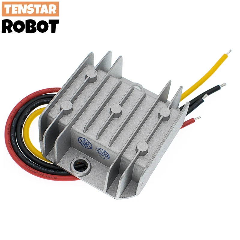 12V/24V a 5V 10A reductor DC convertidor regulador Buck fuente de alimentación impermeable para coche de juguete LED/cámara - imagen 3