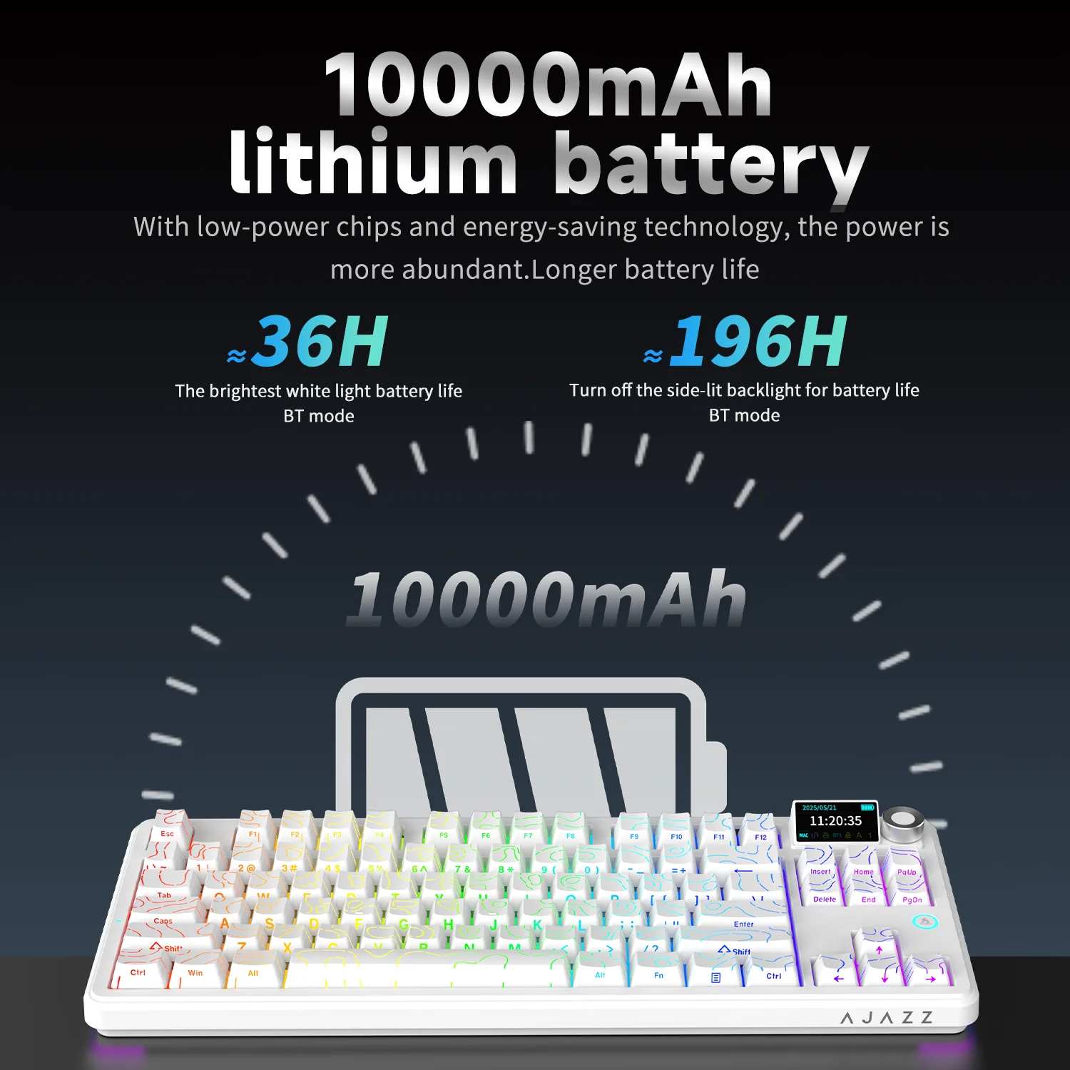 El teclado mecánico para juegos Ajazz AK870 V2 es un teclado para juegos por cable RGB asable en caliente adecuado para diversos escenarios en computadoras portátiles - imagen 4