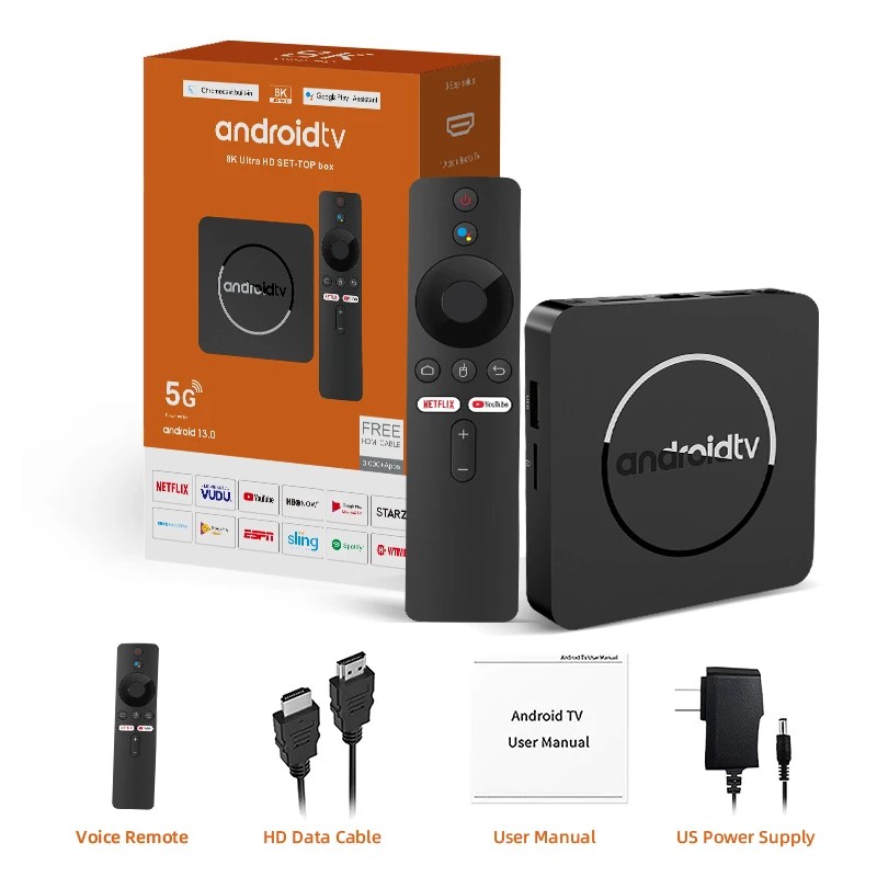 Q1 ATV Android 13 8K HDR Smart TV Box Allwinner H313 2GB16GB Dual Wifi BT5.0 decodificador reproductor multimedia estéreo envolvente Youtube - imagen 4