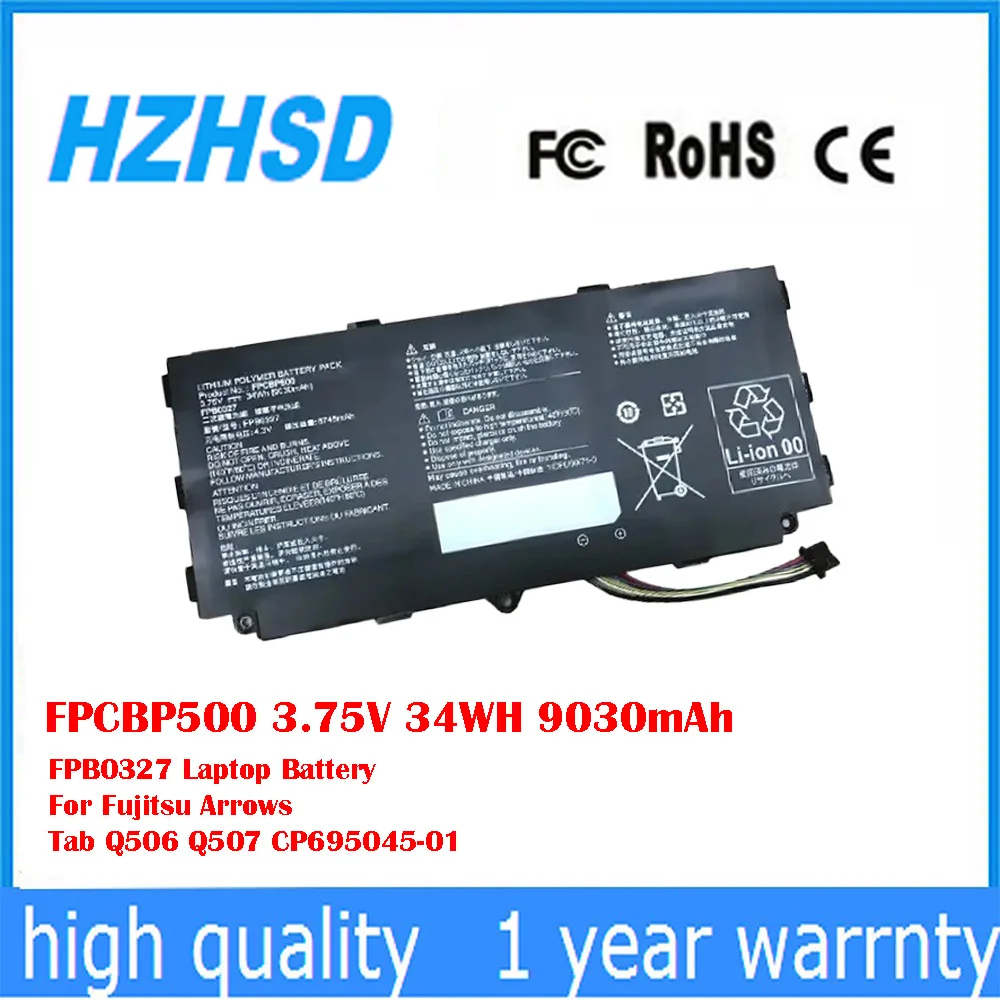 FPCBP500 3,75 V 34WH 9030mAh FPB0327 batería del ordenador portátil para Fujitsu Arrows Tab Q506 Q507 CP 695045 -01