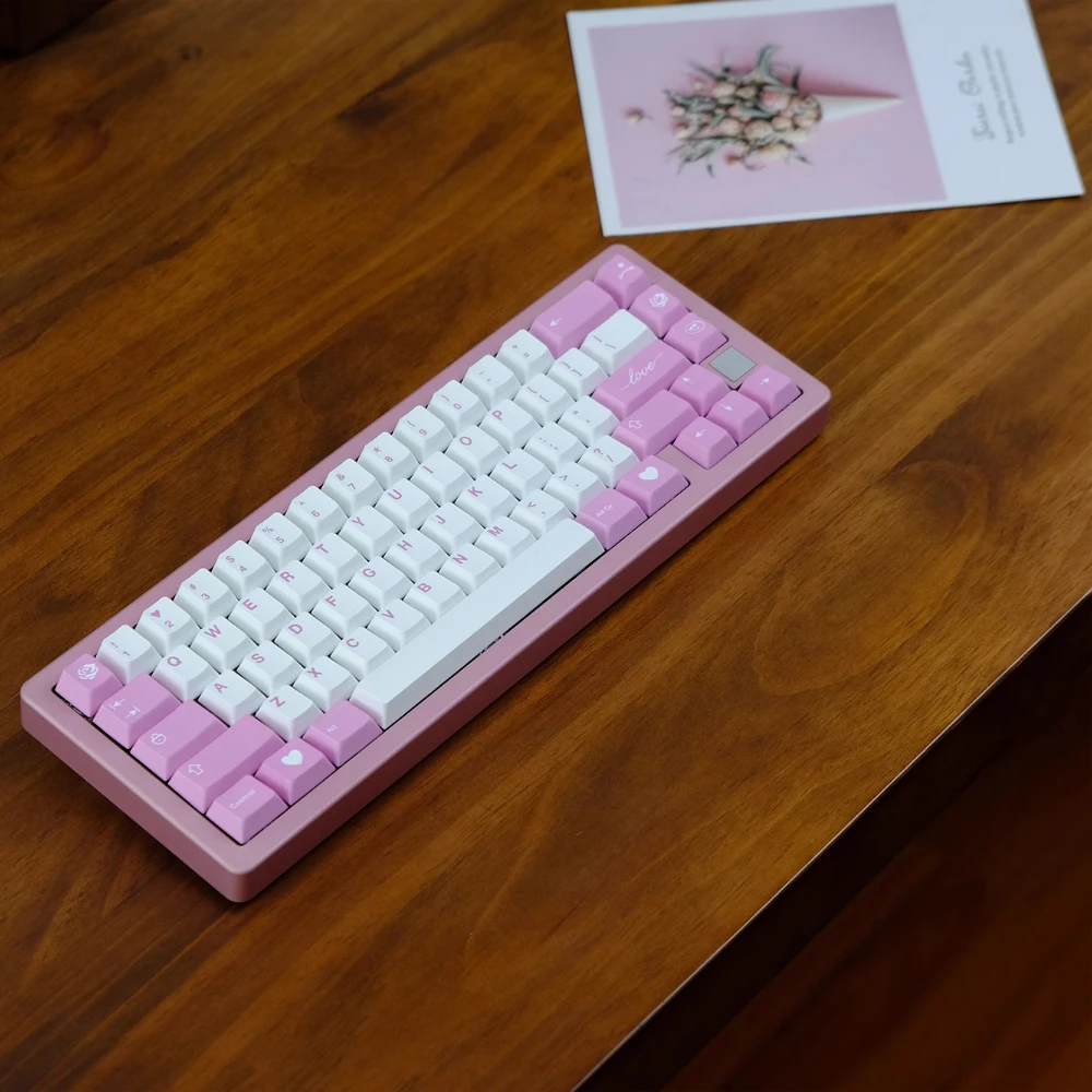 GMK CYL Amado Keycaps Rosa Inglés Coreano Keycap Cherry Profile PBT tinte sublimación tapa de tecla para teclado mecánico MX - imagen 3