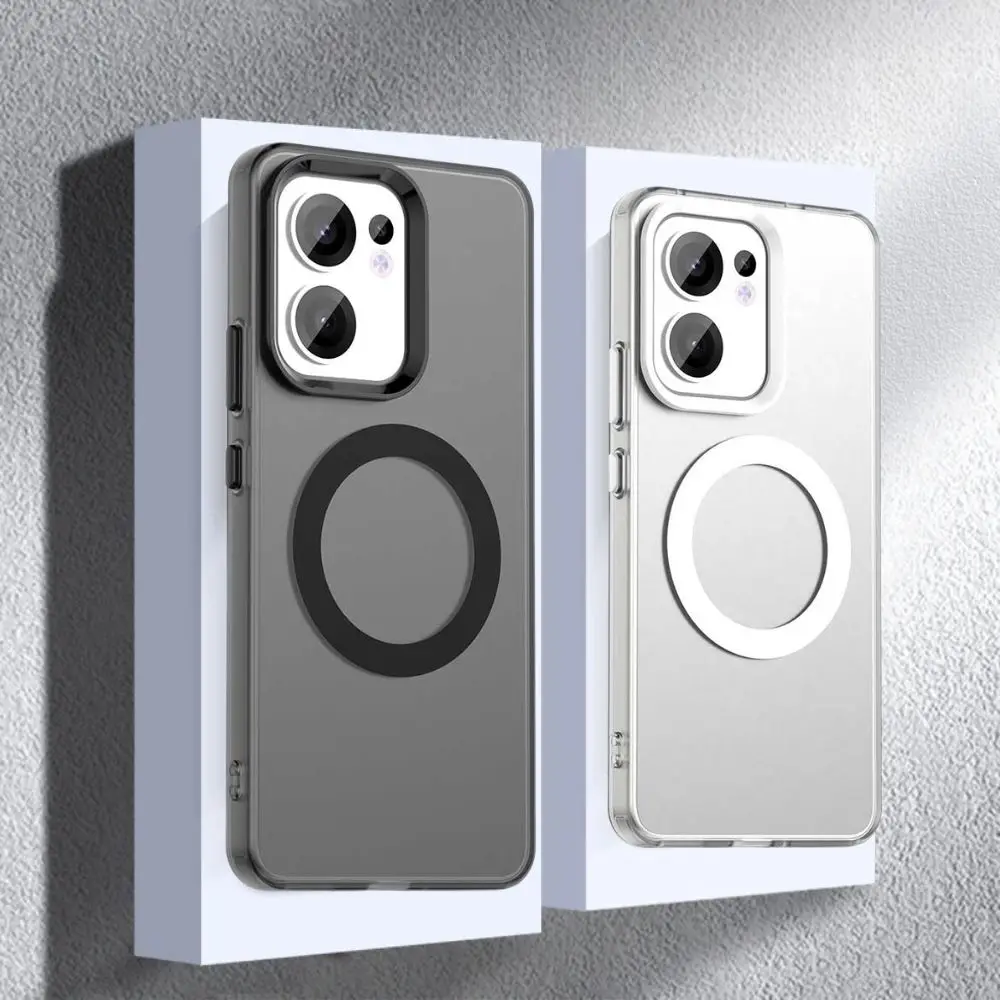 Carcasa OPPO Reno 13/13F/13FS/13 Pro Transparente TPU con Magsafe - Funda Magnética para Carga Inalámbrica - imagen 2