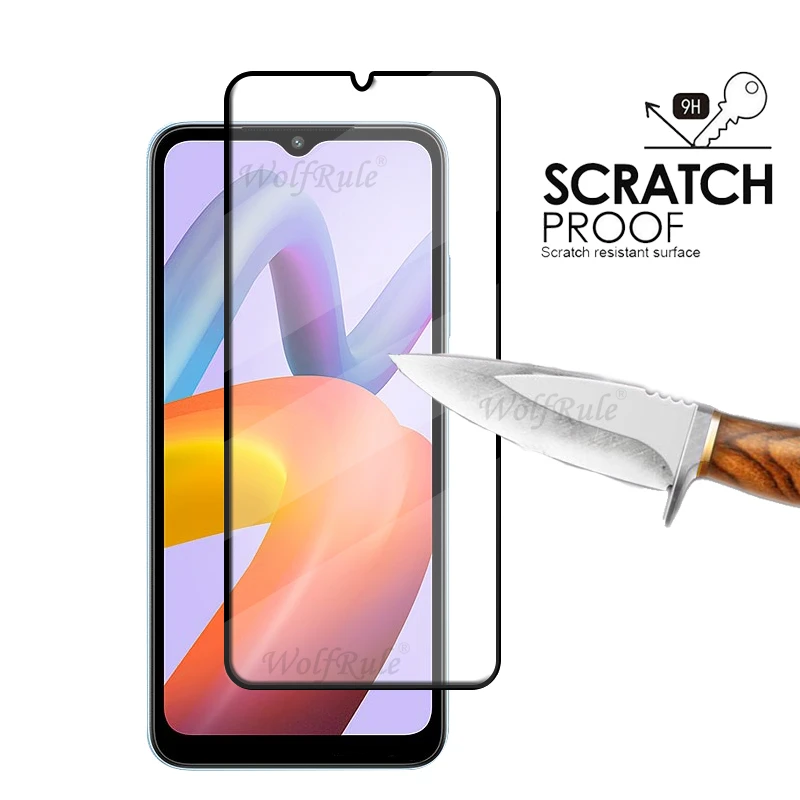 4 en 1 para Redmi A2 vidrio para Xiaomi Redmi A2 cubierta completa 9H HD película protectora Protector de pantalla para Redmi A 2 A2 Plus lente de cristal - imagen 3