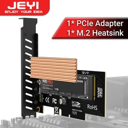 JEYI Adaptador M.2 NVMe a PCIe 4.0 con Disipador Térmico