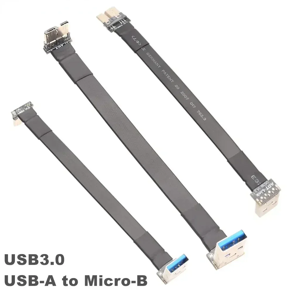 Cable USB 3.0 A Macho a Micro-B Plano 90º – 3 a 300cm - imagen 3