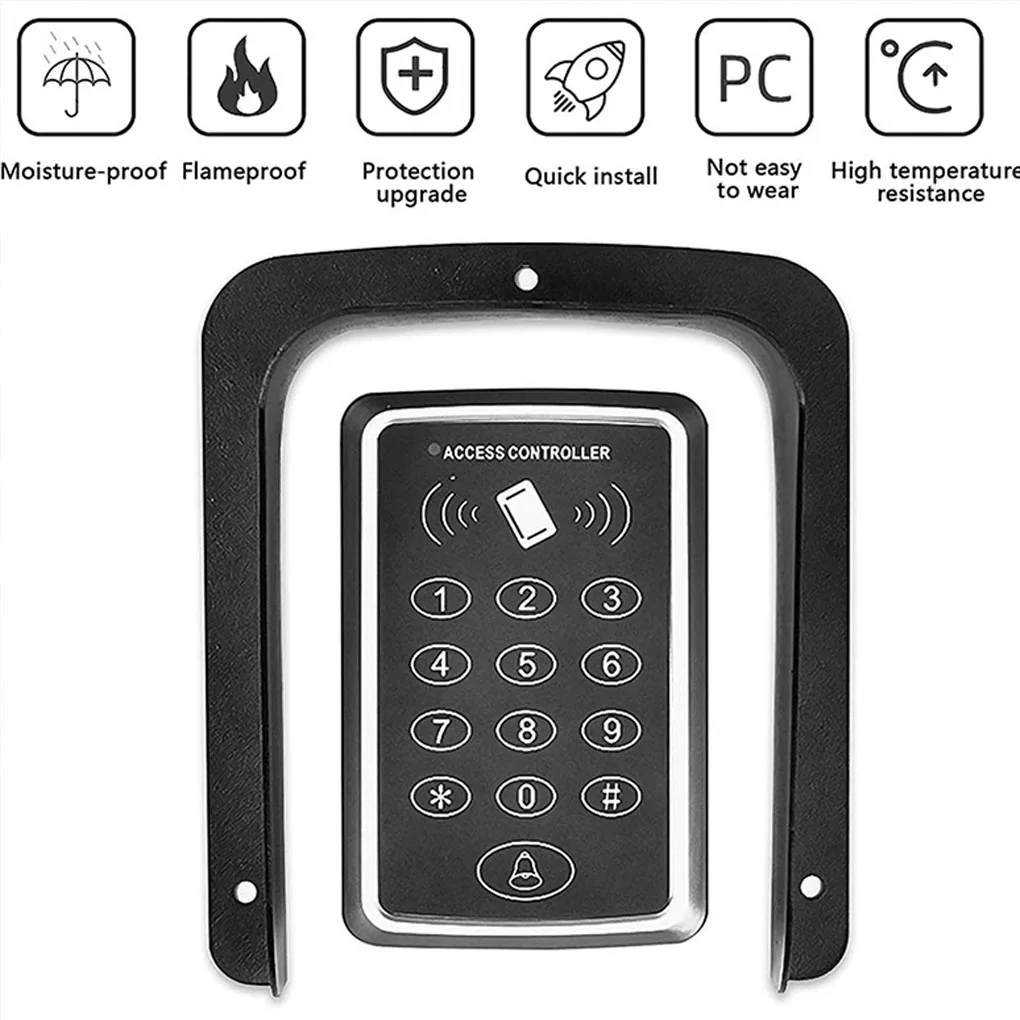 Cubierta impermeable para la lluvia del timbre, cubierta antideslumbrante para el sistema de control de acceso de la cubierta del timbre para cerradura de huellas dactilares, teclado al aire libre - imagen 5