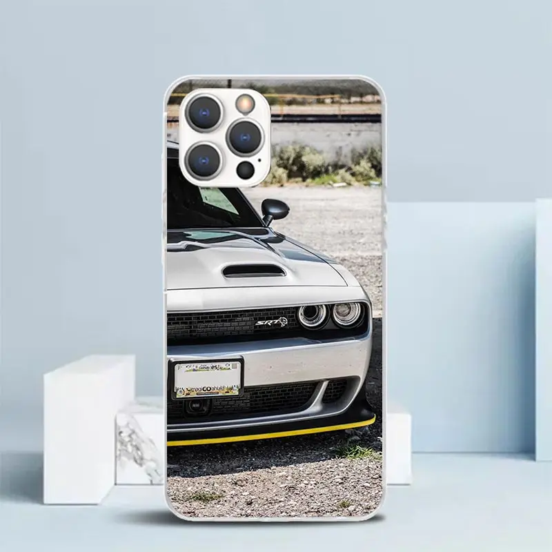 Funda de teléfono Challenger S-SRT de silicona para iPhone 17 16E 15 Pro Max 14 Plus 11 13 Mini 12 7 8 SE Air 17Pro - imagen 2