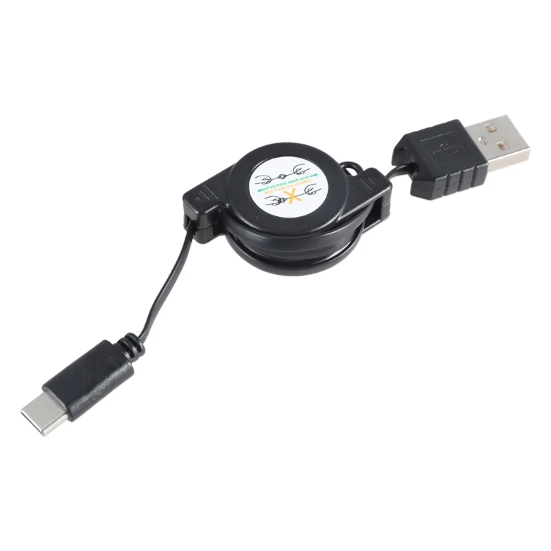 Cable carga rápida USB tipo cable para teléfono PC tipo C cable retráctil - imagen 3