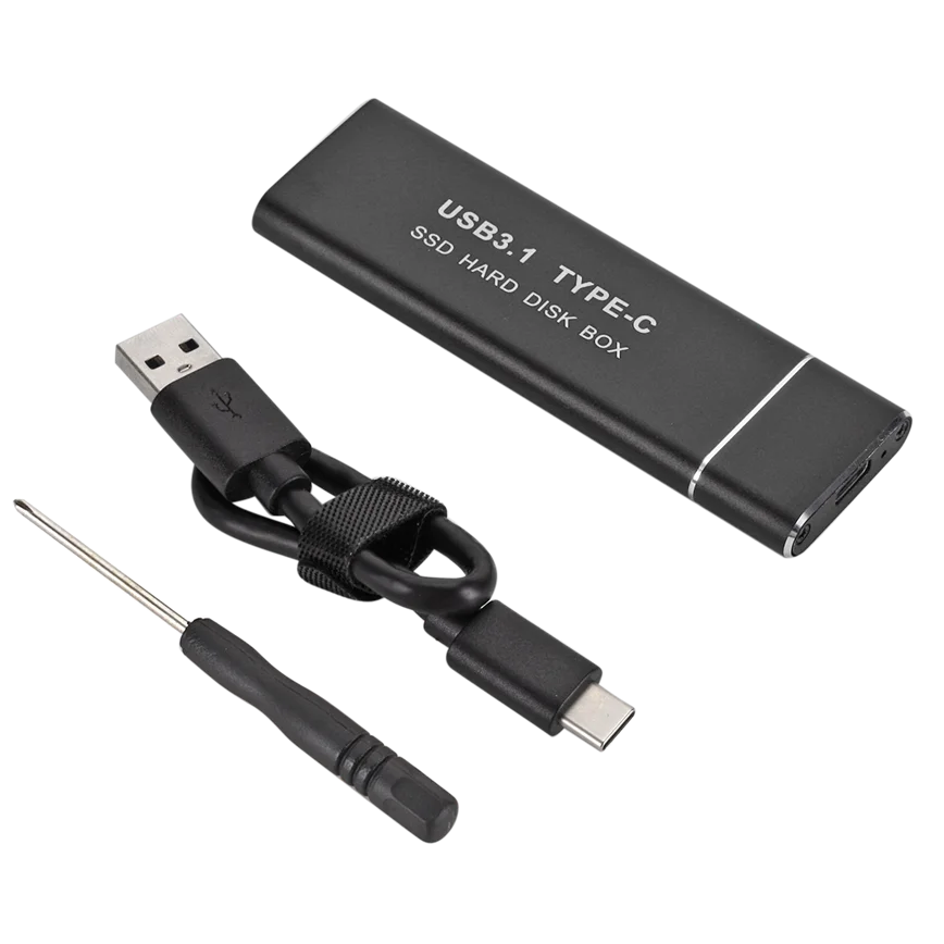 Caja de disco duro móvil tipo C USB 3,1 a M.2 NGFF SSD, tarjeta adaptadora tipo C, carcasa externa para m2 SATA SSD 2230/42/60 2280 - imagen 5