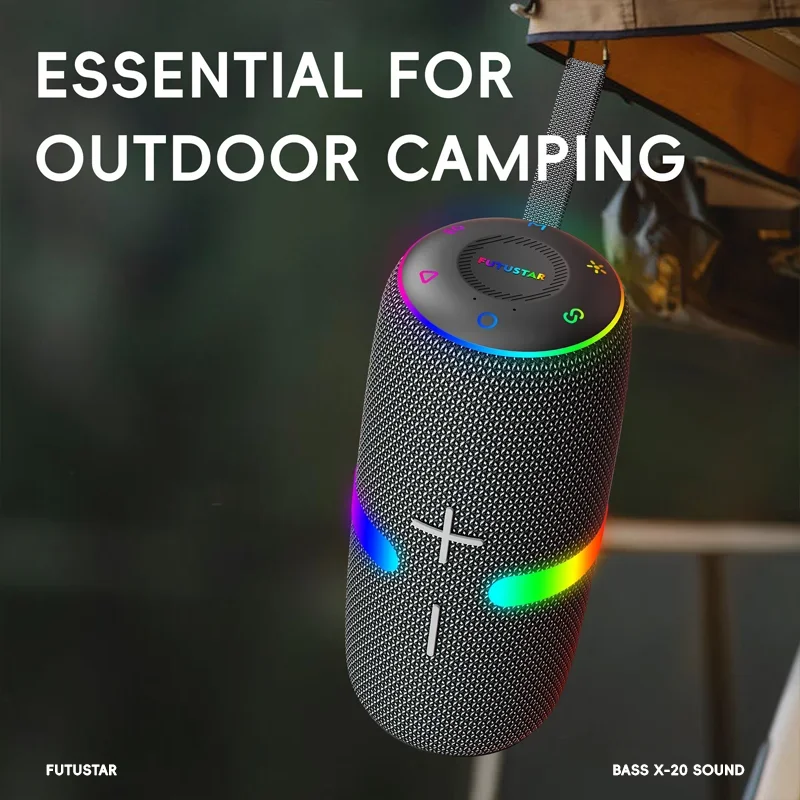 Altavoz portátil Bluetooth Boombox X20 de alta potencia de 30W subwoofer reproductor MP3 potente altavoz de pilar centro de audio compatible con TWS/TF - imagen 5