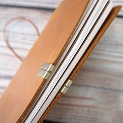 Protector Metálico Cuaderno TN – Banda Elástica Decorativa Bronce