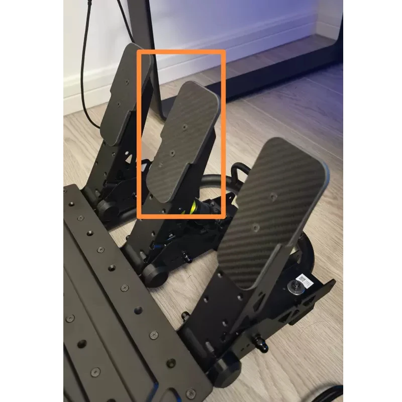 Juego de carreras simulado, acelerador de fibra de carbono, freno, embrague, Kit de modificación de Panel de Pedal, pedales Fanatec CSL, Moza, SRP, R5 - imagen 5