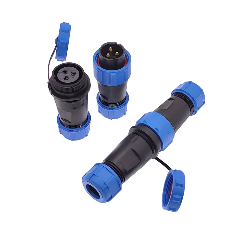 Conectores impermeables SP21, enchufe IP68 sin soldadura, macho hembra, 2 pines, 3 pines, 4 pines, 5 pines, 6 pines, 7 pines, conexión de tornillo SL21 - imagen 3