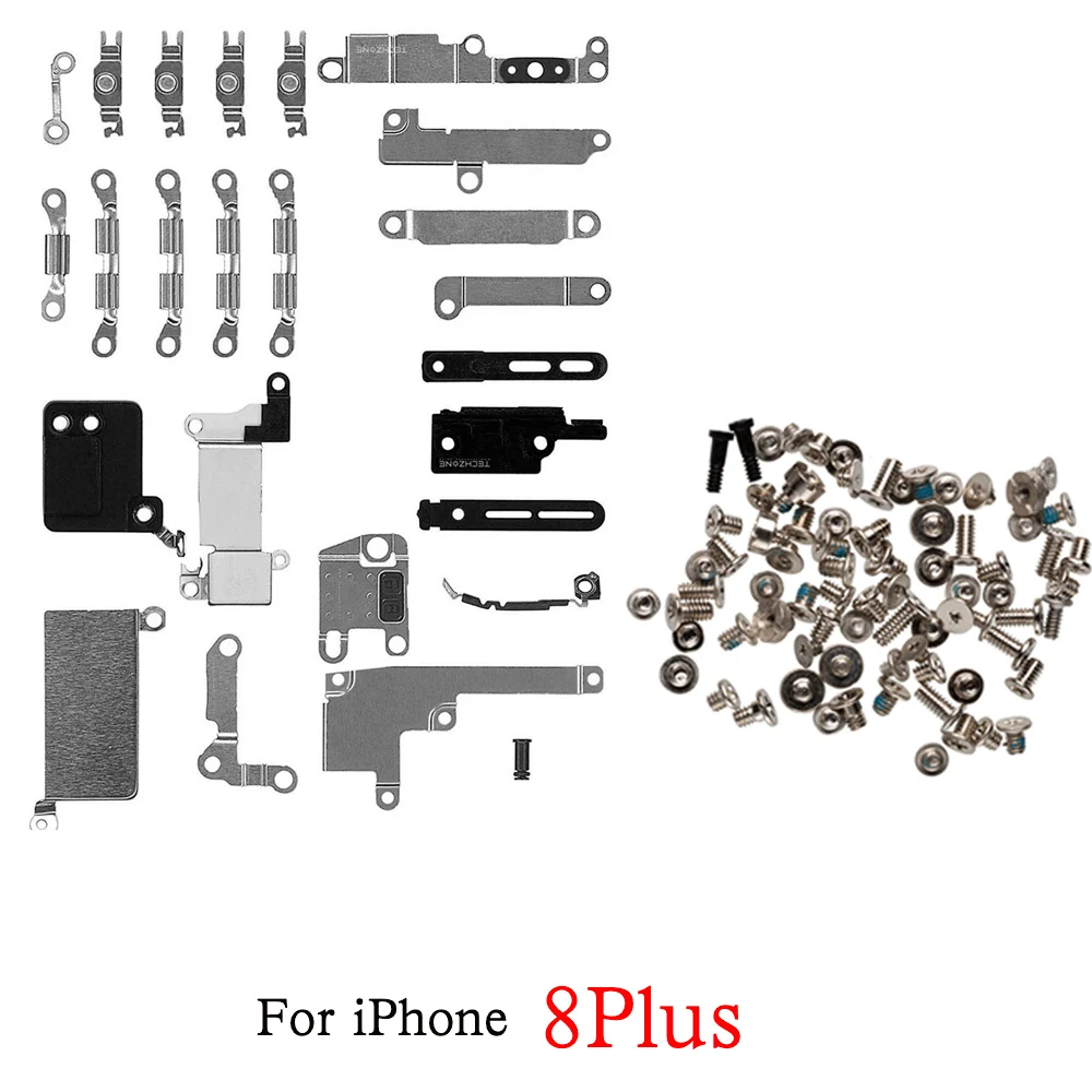 Kits de soporte interno de metal pequeños + tornillos de juego completos para reemplazo de iPhone 7 7P 8 Plus - imagen 5