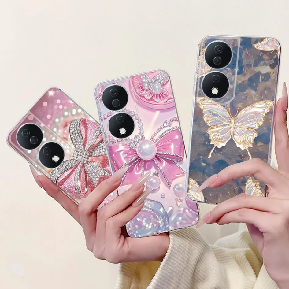 Para Honor X7b X7a X7 funda Popular dragón mariposa parachoques suave Fundas de silicona contraportada para HonorX7a HonorX7b X 7 Hoesje - imagen 2