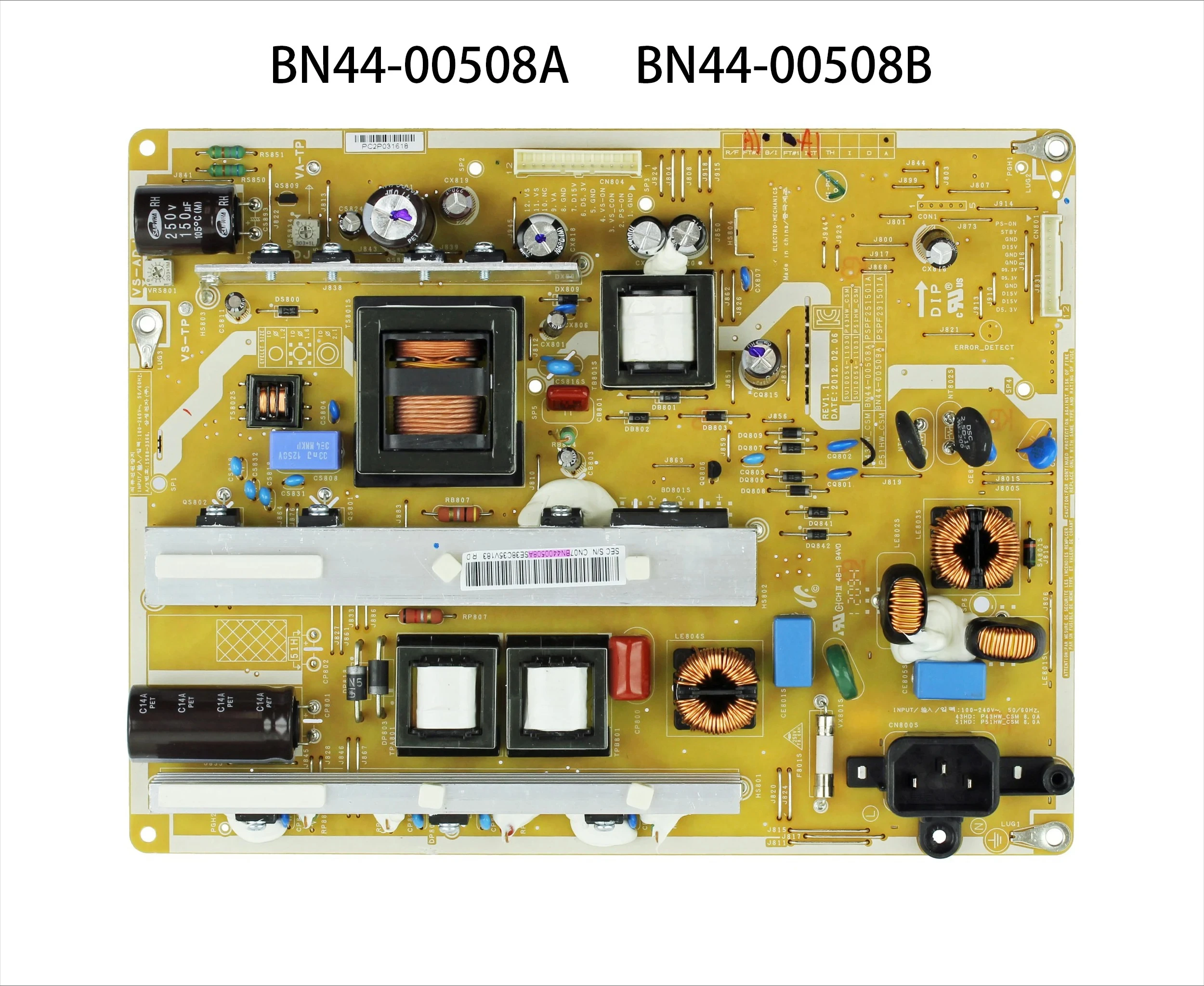 Placa de alimentación BN44-00508A PSPF251501A p43hw _ cdy p43hw _ CSM, para PS43E450A1W PS43E490B1K PN43E440A2F PN43E450A1F TV, BN44-00508B