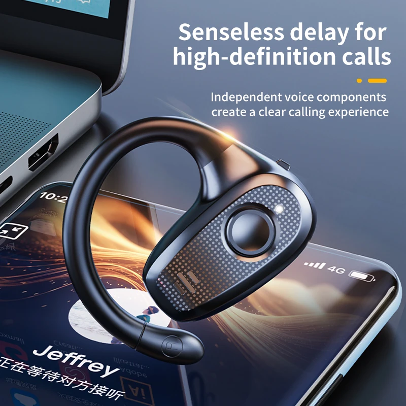 Z66 gancho inalámbrico OWS auriculares Bluetooth abiertos auriculares de conducción de aire no intrauditivos de un solo oído con micrófono auriculares deportivos - imagen 4