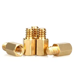 Espaciador Latón Hexagonal 32x6,5+4 mm para Placa Base PC