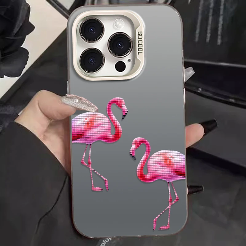 Funda con patrón de flamenco animal para Samsung Galaxy S23 S24 S25 S22 Ultra S21 Plus FE A56 A36 A26 5G A16 A06 4G Note 20 contraportada - imagen 5